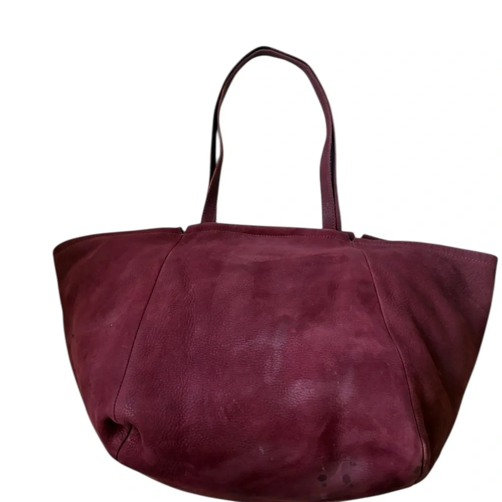 Madewell Slouchy Suede Carry All Shoulder Tote in Pinot Noir - Picture 4 of 15
